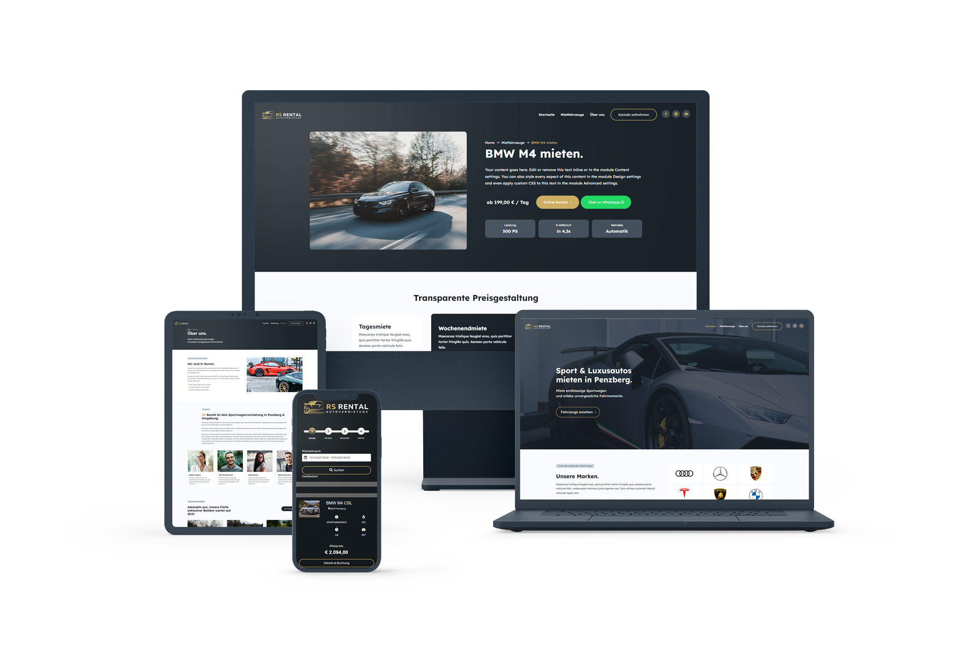 Website Beispiel Vermietung